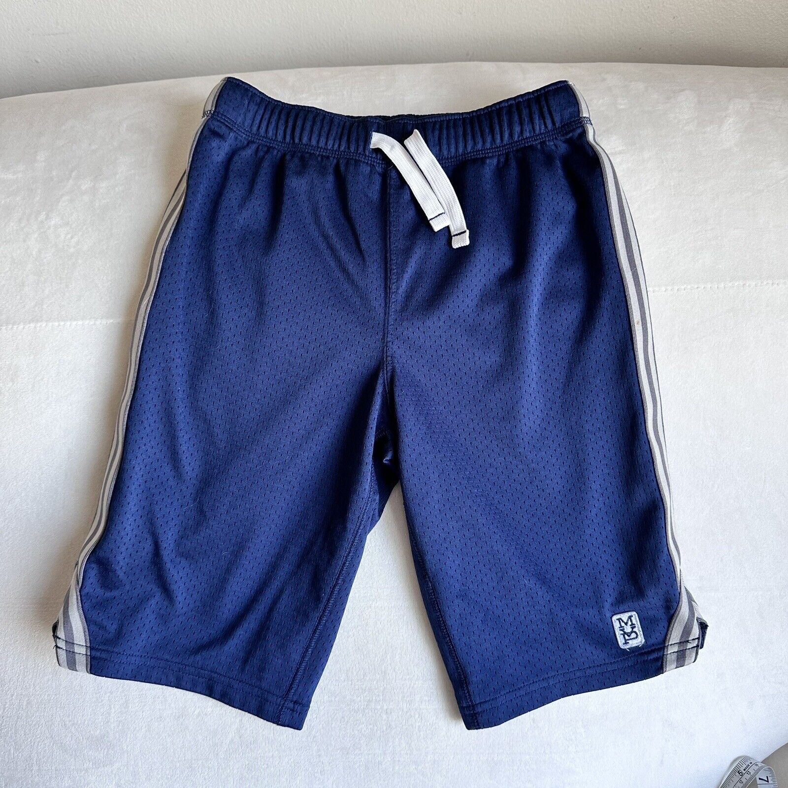 Carter’s Boy Navy Blue Gray White Athletic Basketball Shorts Size 8
